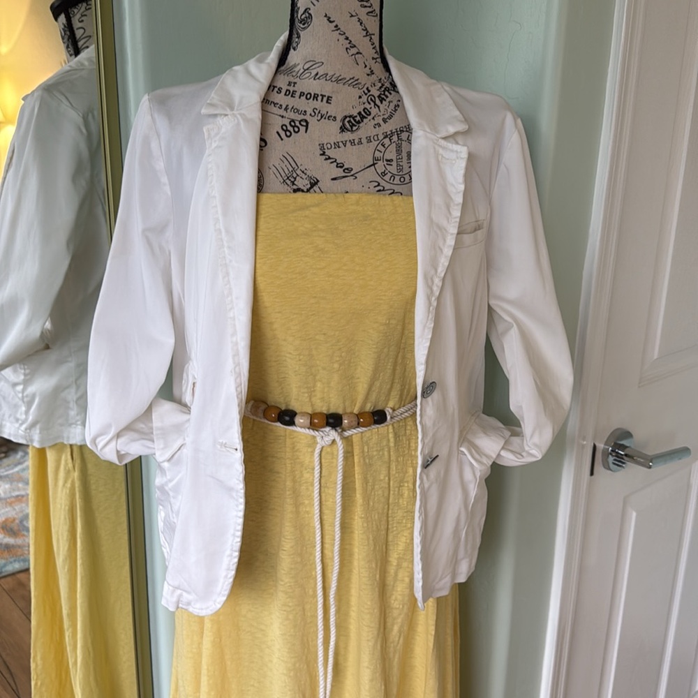 Free People-Free Est Peyton Yellow  Strapless Sundress - Picture 6 of 9